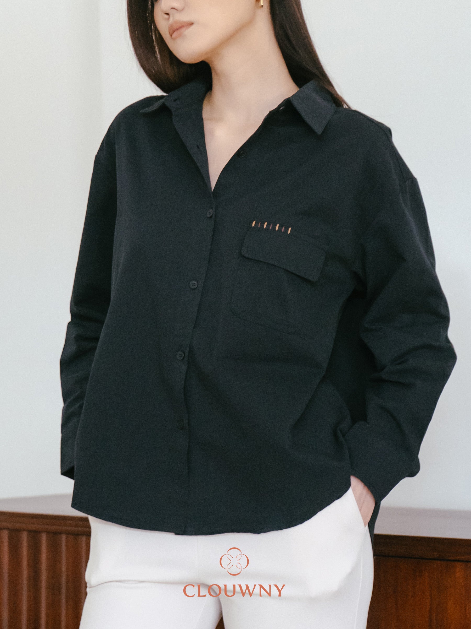 Travis Pocket Shirt - Black